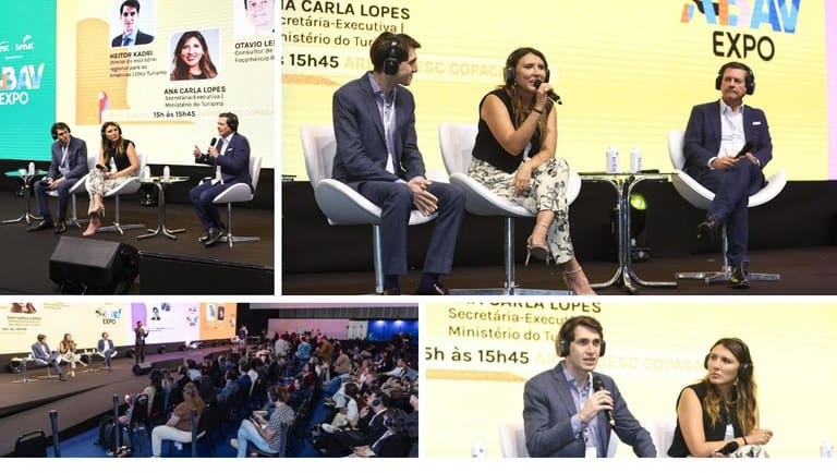Secretária-executiva participa de painel da ONU Turismo na ABAV e reforça protagonismo do Brasil no cenário internacional - Foto: Crédito: André Luiz Mello