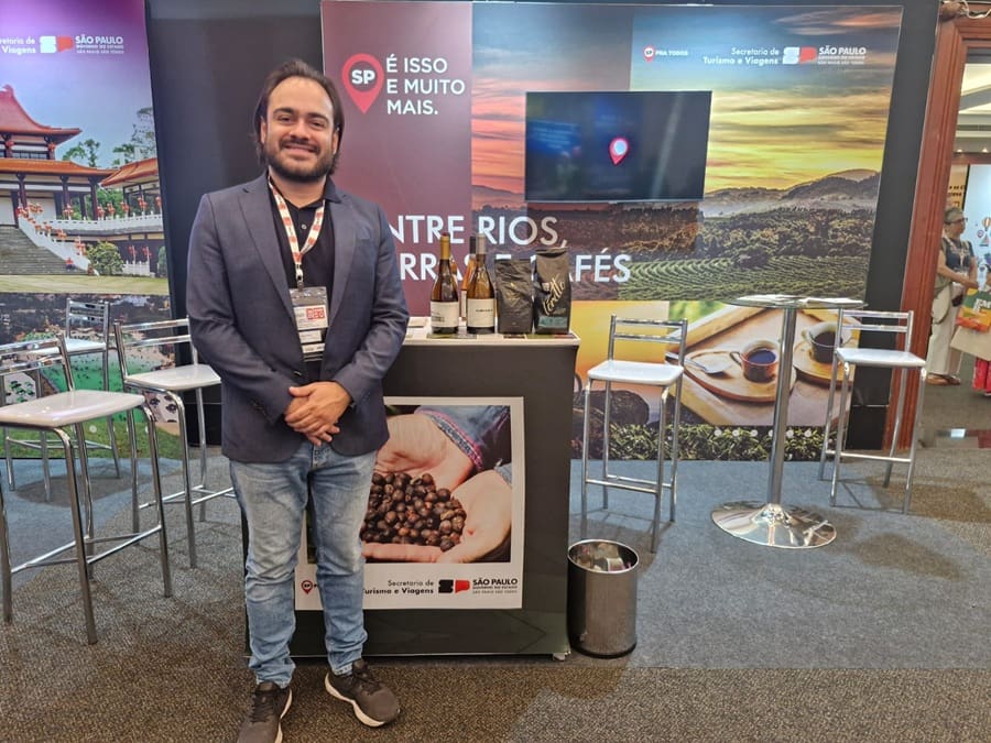 Destaque no interior de São Paulo, vinícolas e cafés são atrativos do estande do Entre Rios, Serras e Cafés Expositores celebram networking