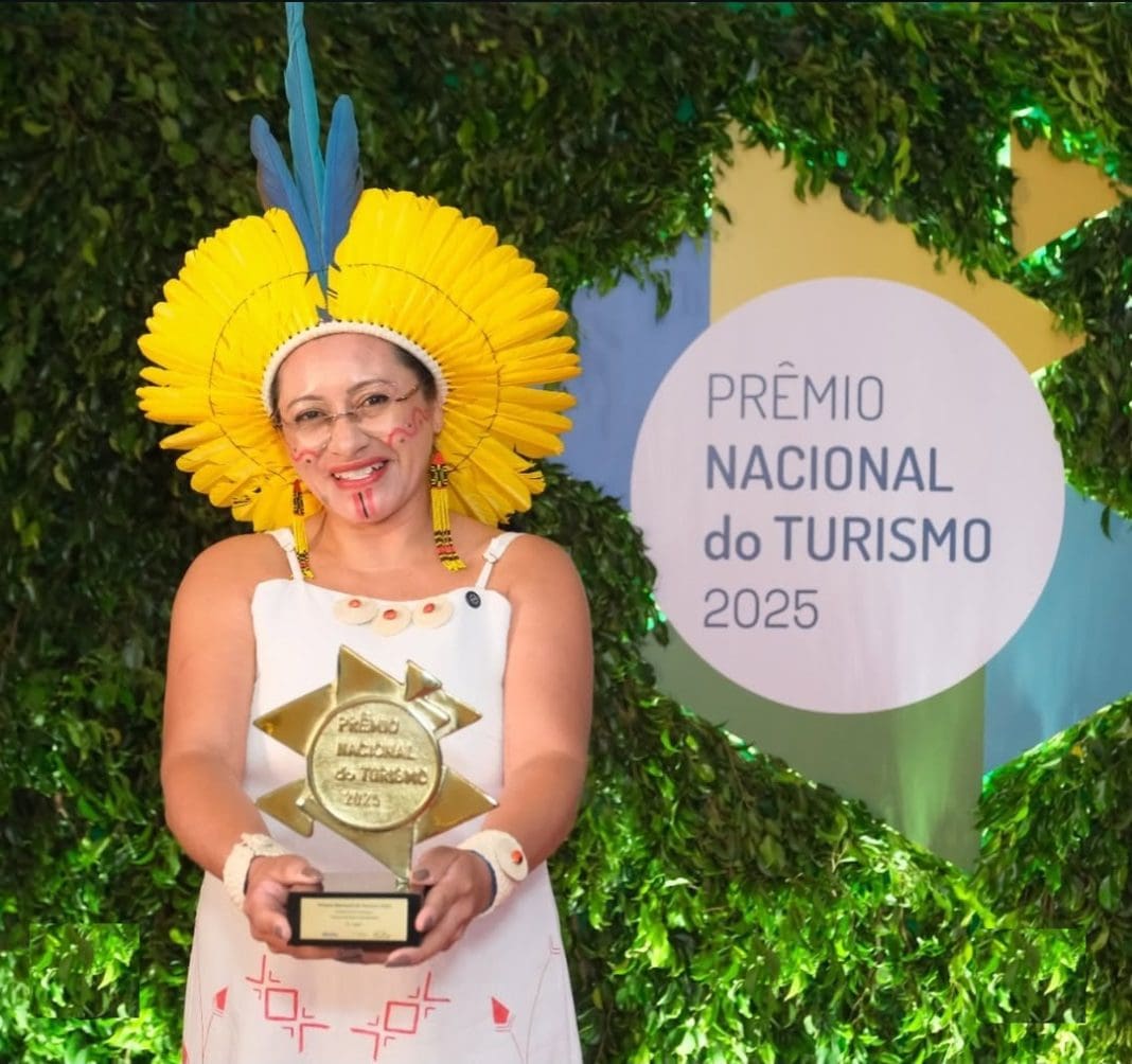 Karynna Pataxó turismo Roraima Karynna Pataxó, é turismóloga e represenrante da Terra Indígena Raposa Serra do Sol (Crédito: Minsitério do Turismo - divulgação)