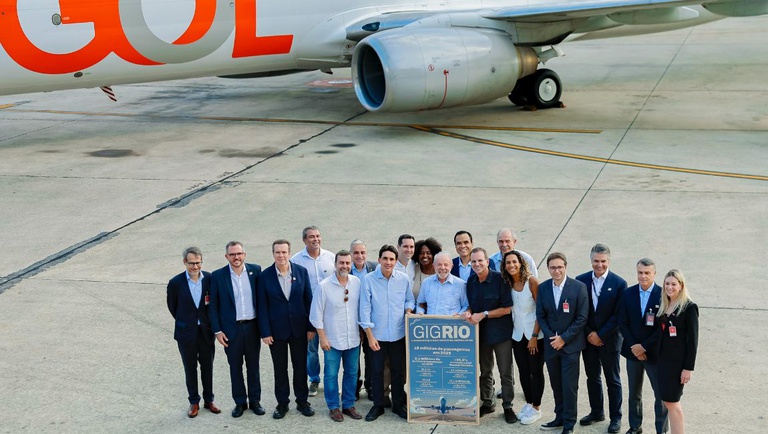 Aeroporto do Galeão, no Rio de Janeiro (RJ), vai abrigar um hub internacional da empresa aérea Gol. Crédito: Ricardo Stuckert/PR