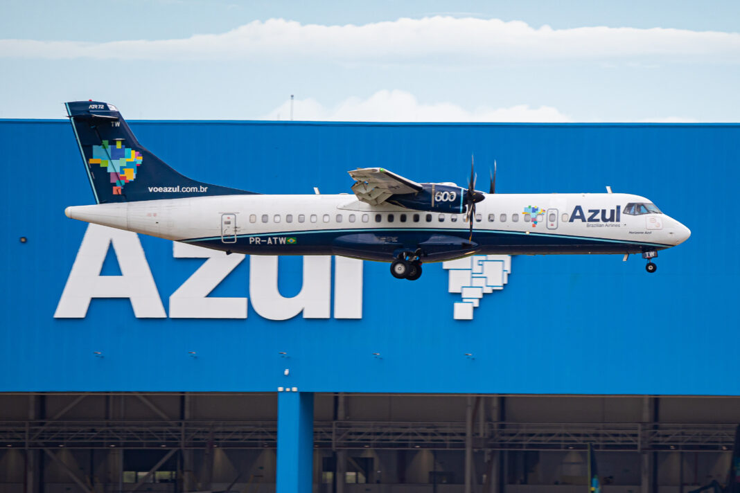 Azul ATR-600 PR-ATW - Crédito: divulgação - shakira - azul fidelidade - Curaçao