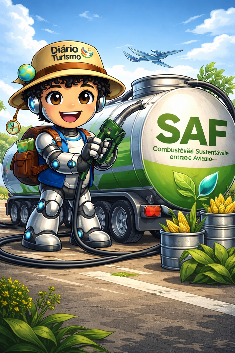 DTzinho SAF combustível sustentável de aviação