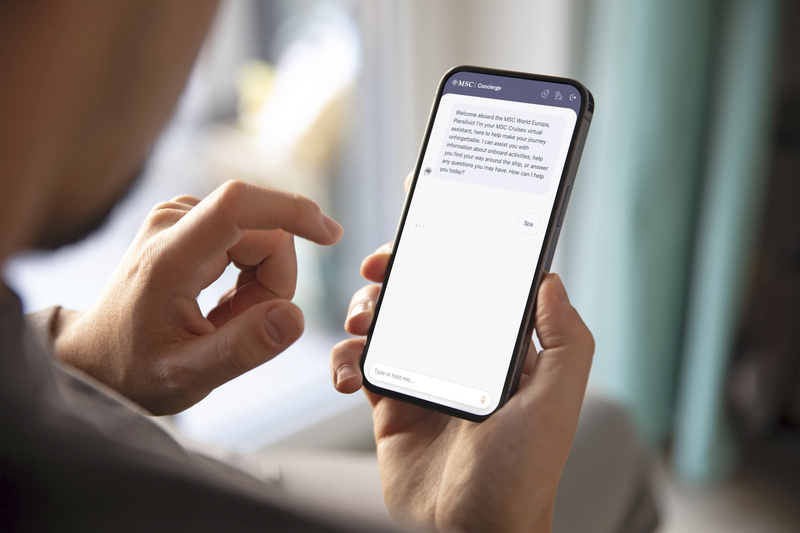 MSC Concierge ajuda hóspedes a gerenciar sua experiência de cruzeiro de forma simples e fluida - Crédito: divulgação MSC Cruzeiros MSC Concierge ajuda hóspedes a gerenciar sua experiência de cruzeiro de forma simples e fluida - Crédito: divulgação MSC Cruzeiros