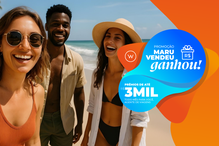 Campanha 'Maru, Vendeu, Ganhou!', do Grupo Wish, tem foco nos agentes de viagem - Crédito: divulgação Campanha 'Maru, Vendeu, Ganhou!', do Grupo Wish, tem foco nos agentes de viagem - Crédito: divulgação