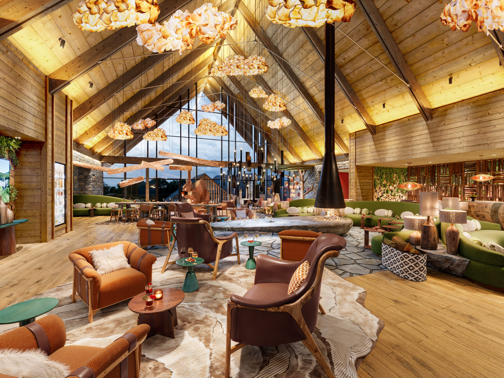 Lobby (Projeto Club Med Gramado) - Crédito: divulgação