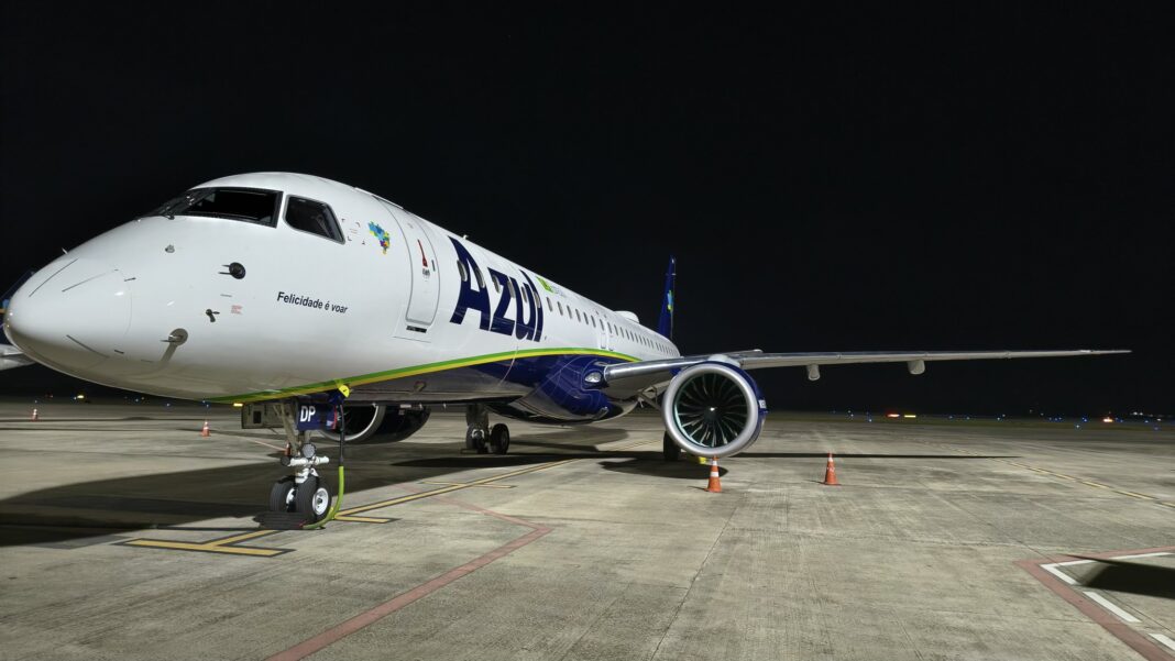 Novo Embraer E2 da Azul - Crédito: divulgação