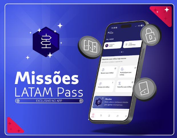LATAM Pass lança Missões para oferecer recompensas aos clientes do programa de fidelidade ao longo do ano - Crédito: divulgação