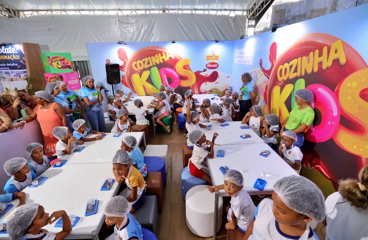 Cozinha kids foi destaque no festival - Crédito: Simone Barros
